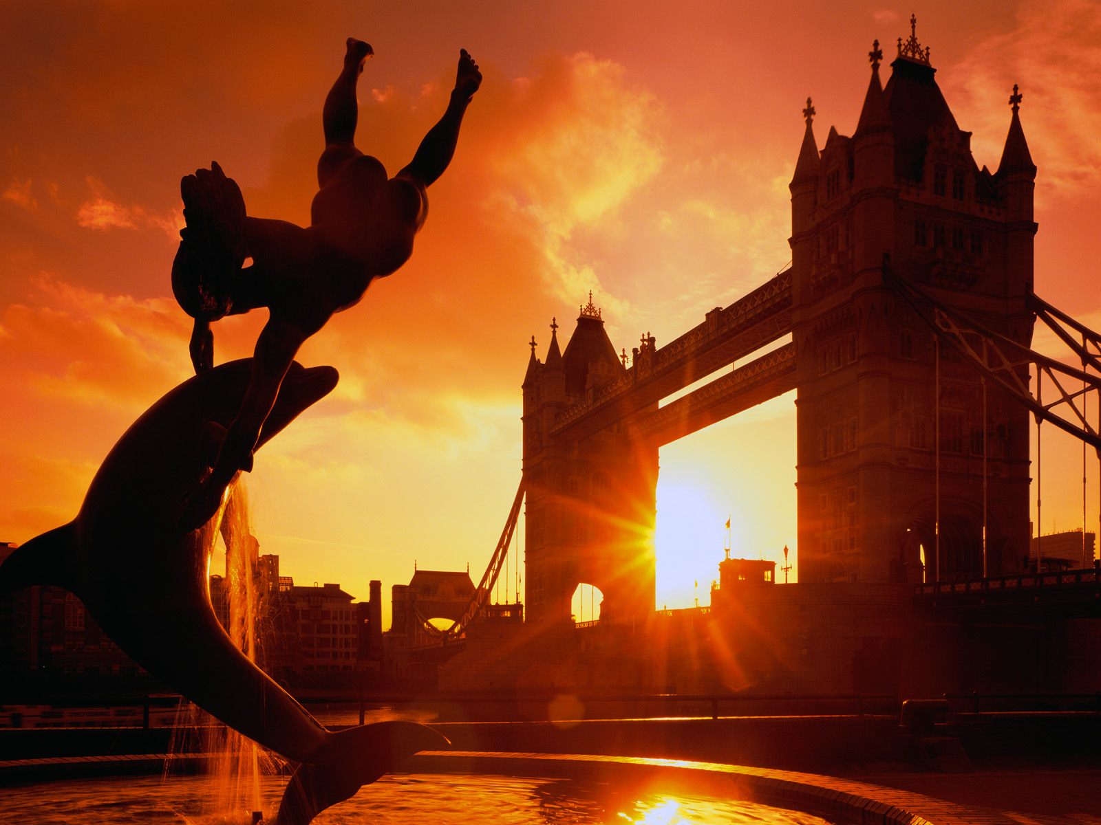 London Tower Bridge Sunset - HD Wallpaper 