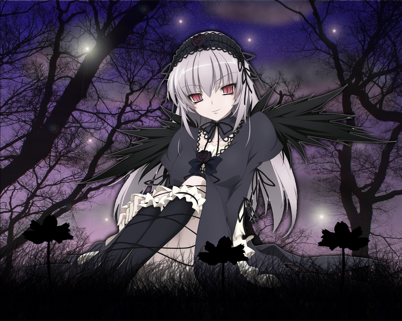 Peach-pit, Studio Nomad, Rozen Maiden, Suigintou Wallpaper - HD Wallpaper 