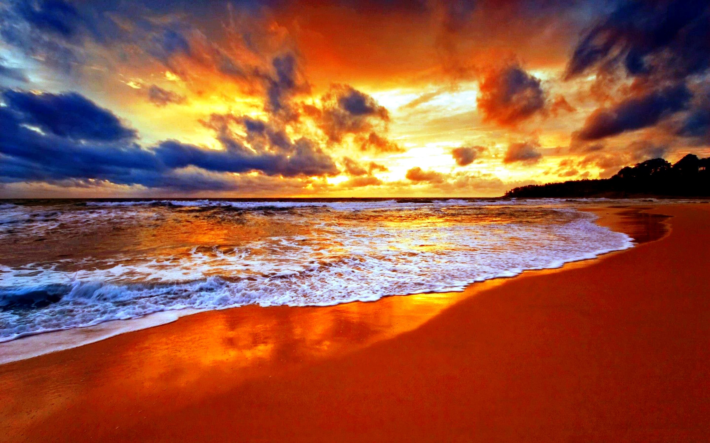 Strand Tropisch Sonnenuntergang Horizon Himmel Sea - Summer Wallpaper Hd - HD Wallpaper 