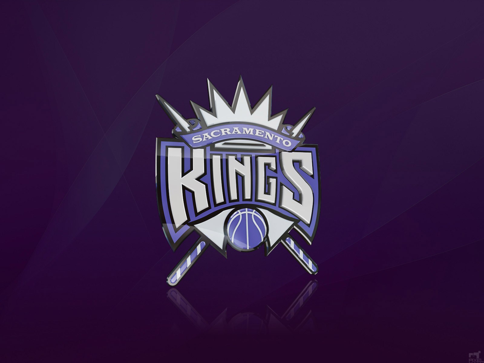 La Kings Logo Desktop Background - Sacramento Kings - HD Wallpaper 