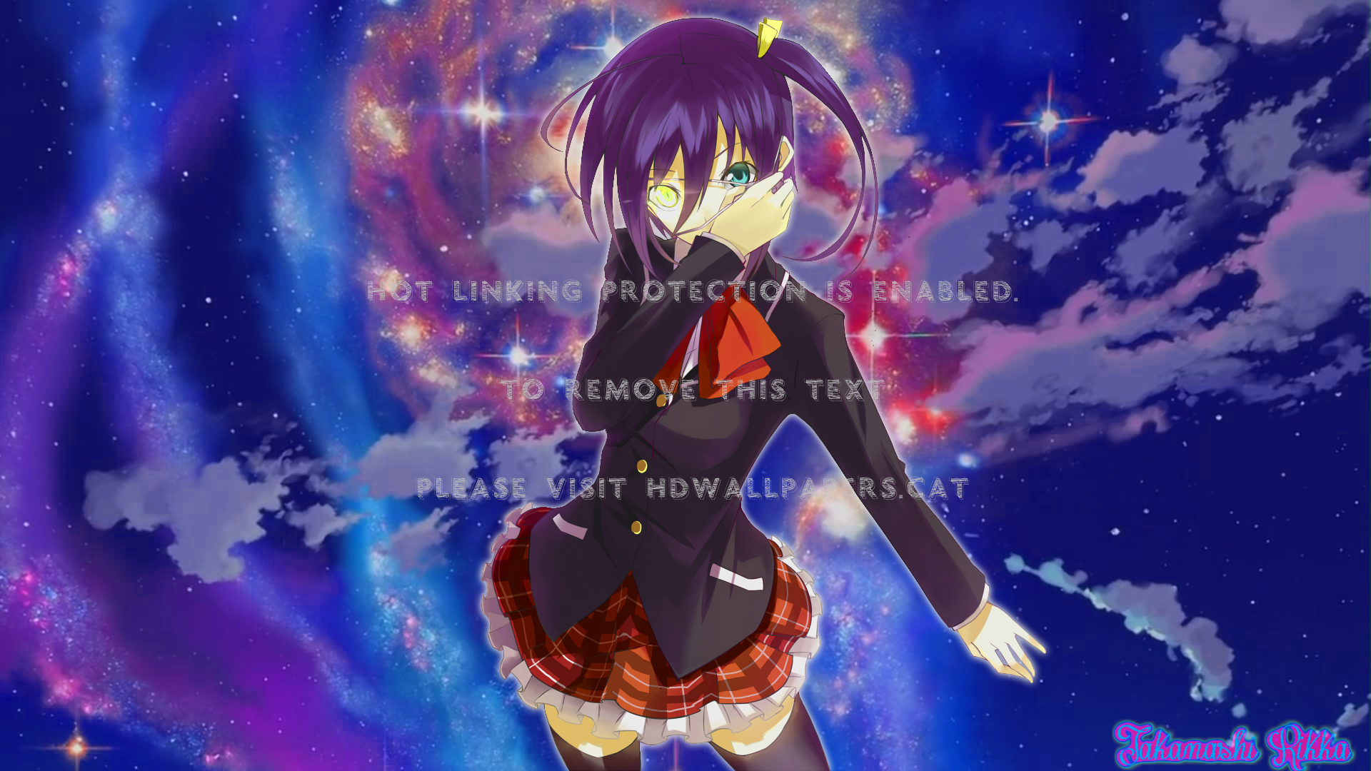 Takanashi Rikka School Anime - Tell Me How Paramore Lyrics - HD Wallpaper 
