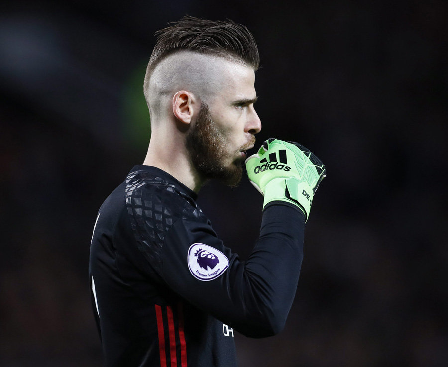 David De Gea Wallpaper-black - De Gea Haircut 2017 - HD Wallpaper 