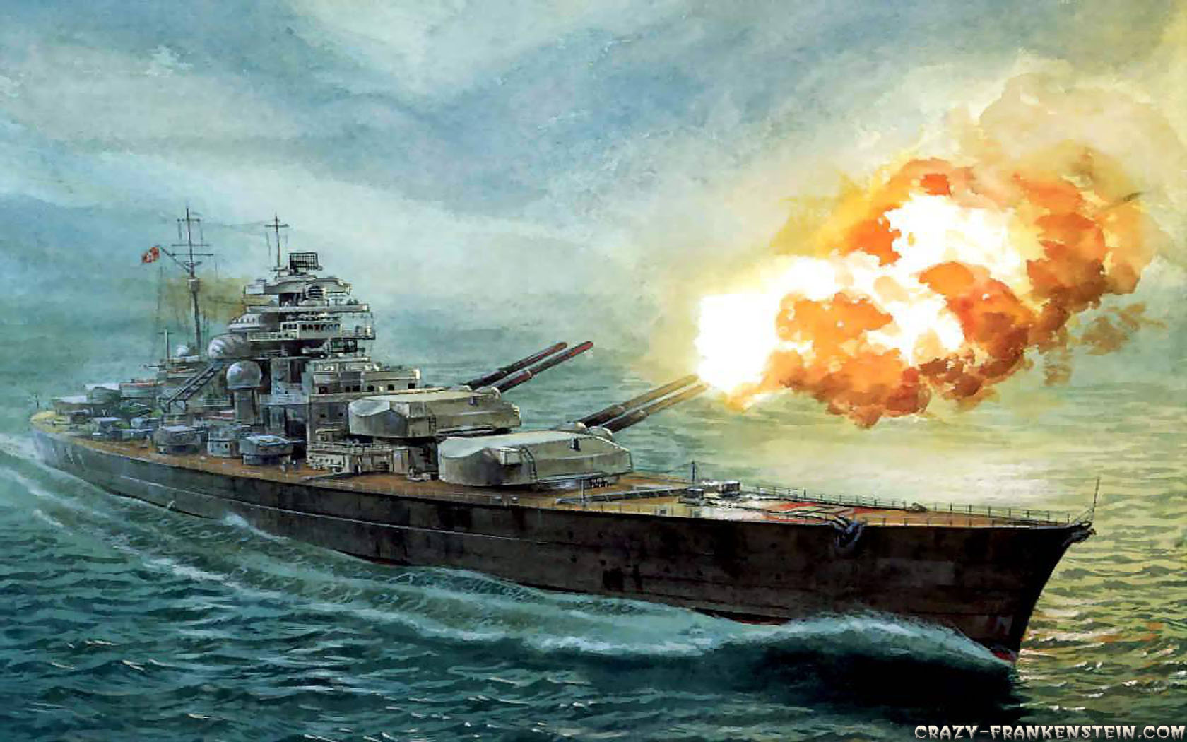 Bismarck Battleship - HD Wallpaper 