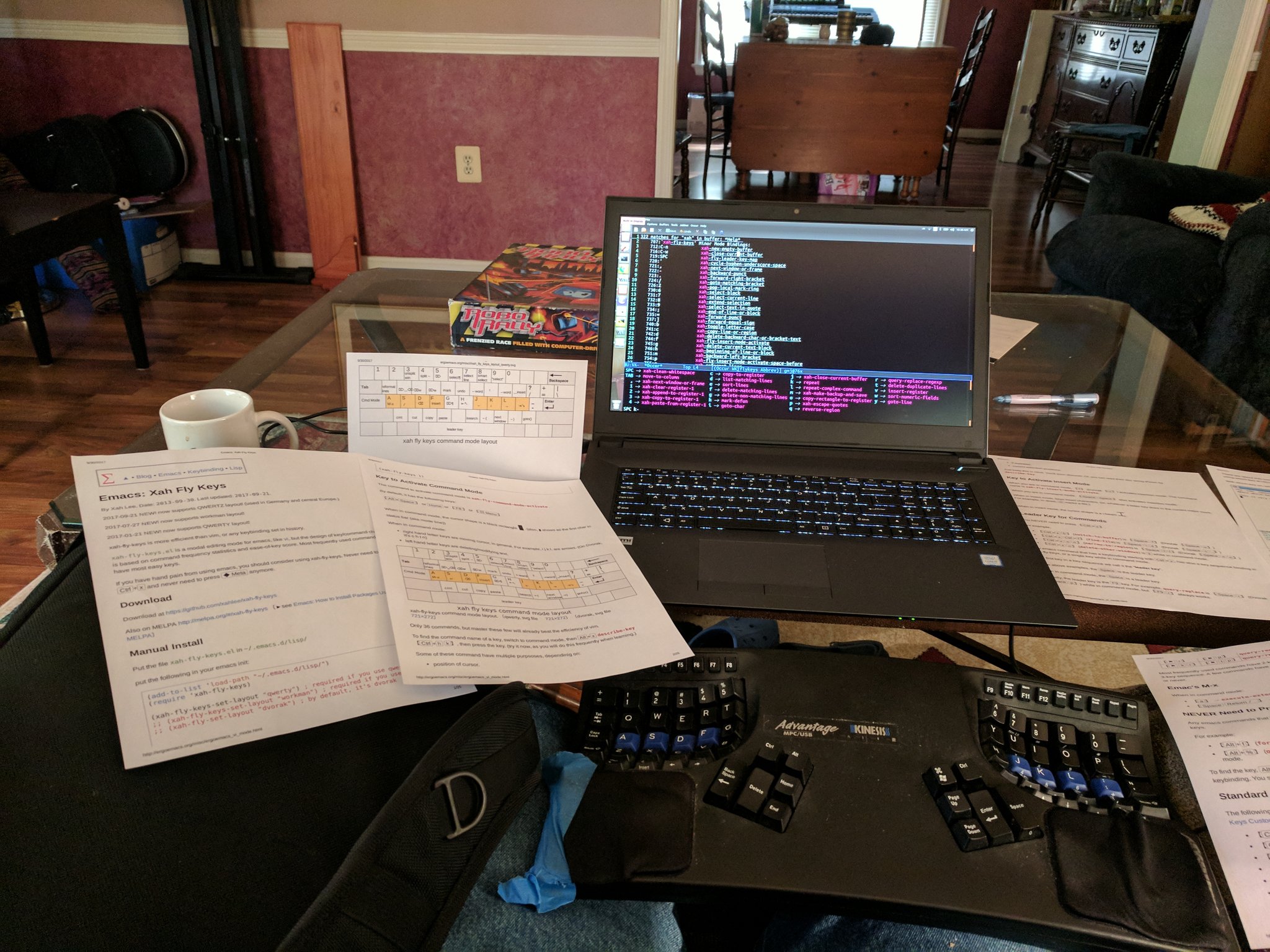 Xah Fly Keys Kinesis 2017 09 - Kinesis Advantage 2 Setup - HD Wallpaper 