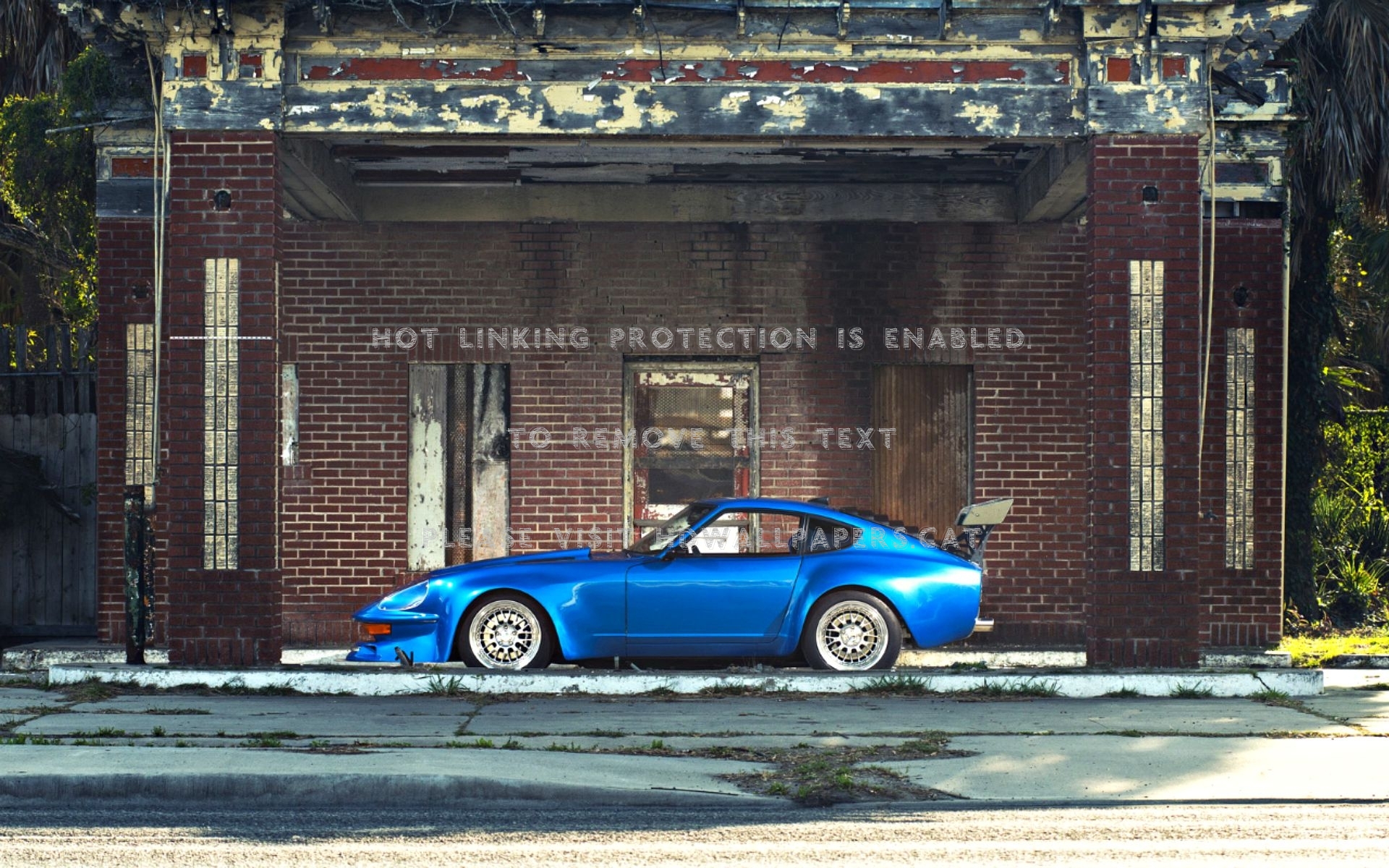 A Classic Datsun 240z Blue Cars Nissan - HD Wallpaper 
