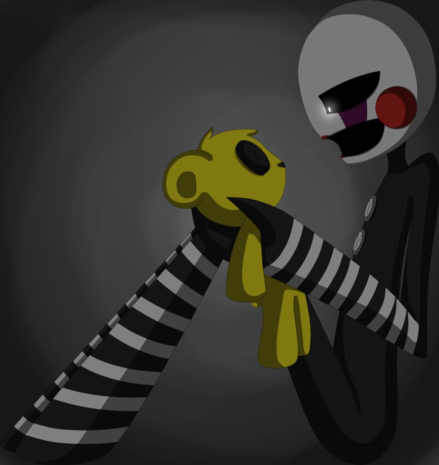 The Puppet And Golden Freddy - Golden Freddy Cute Five Nights At Freddy's - HD Wallpaper 