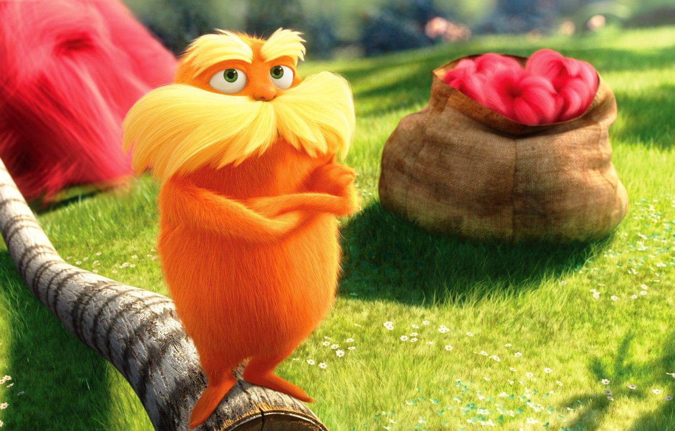 Photo Wallpaper Cartoon, The Lorax, Danny Devito, The - Dr Seuss The Lorax - HD Wallpaper 