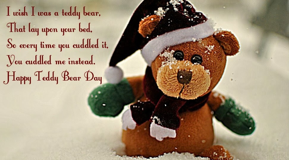I Wish I Was A Teddy That Lay Upon Your Bed So Every - Teddy Day Wishes For Lover - HD Wallpaper 