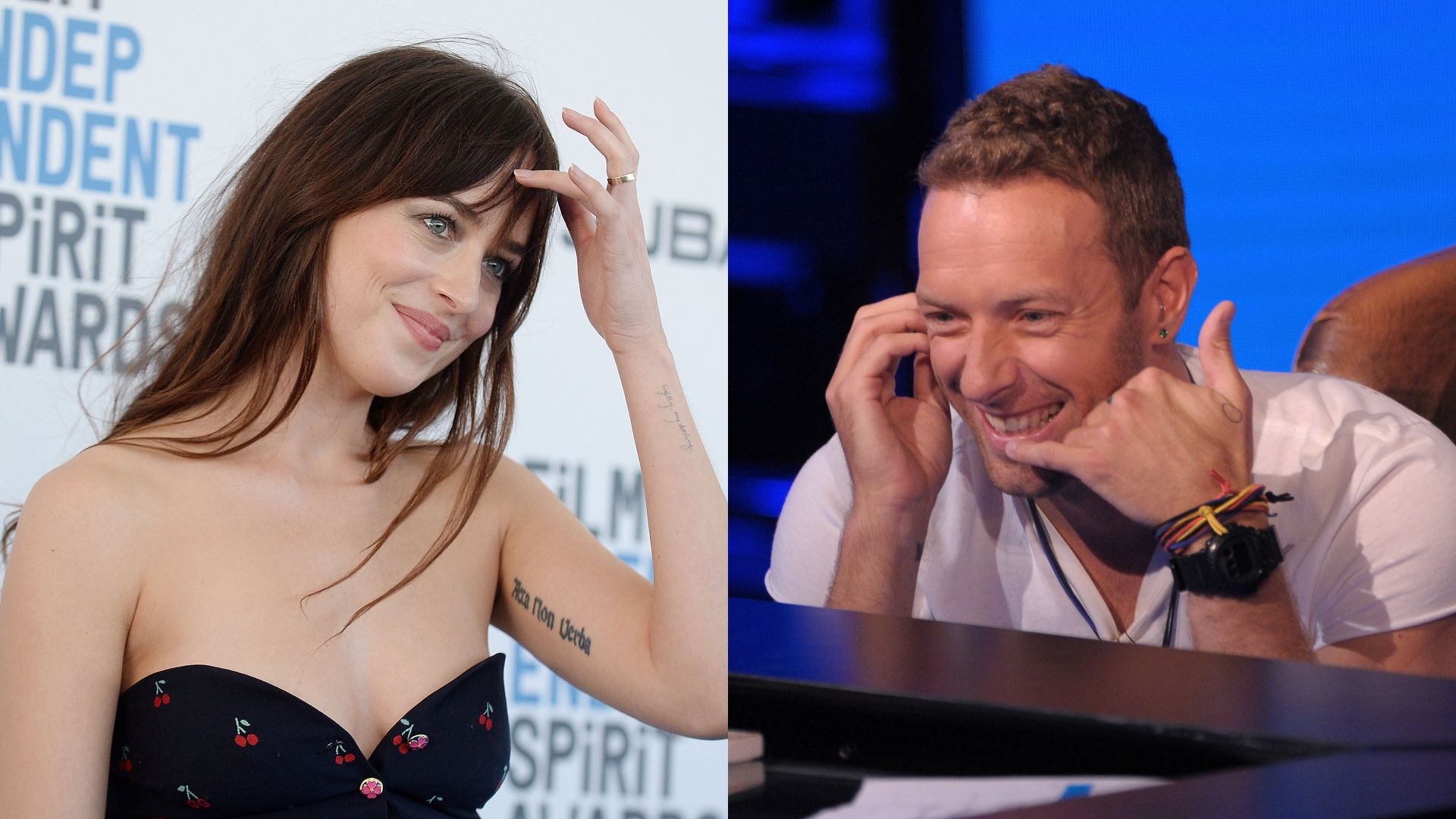 Chris Martin Dakota Johnson - HD Wallpaper 