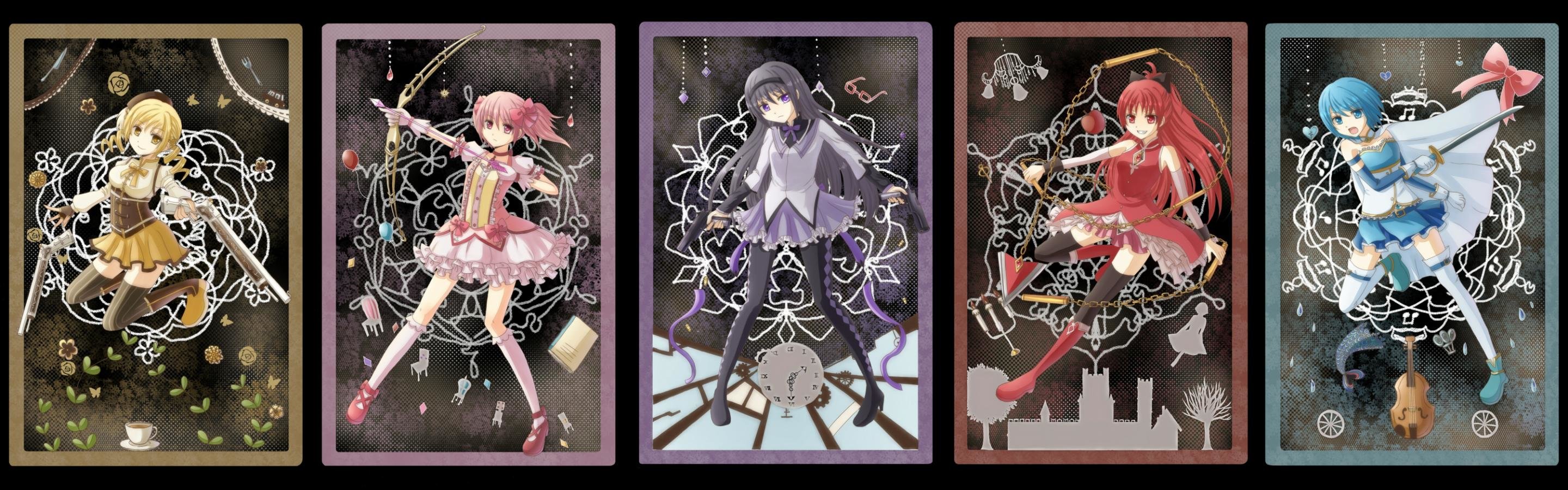 High Resolution Puella Magi Madoka Magica Dual Monitor - Madoka Magica Dual Monitor - HD Wallpaper 