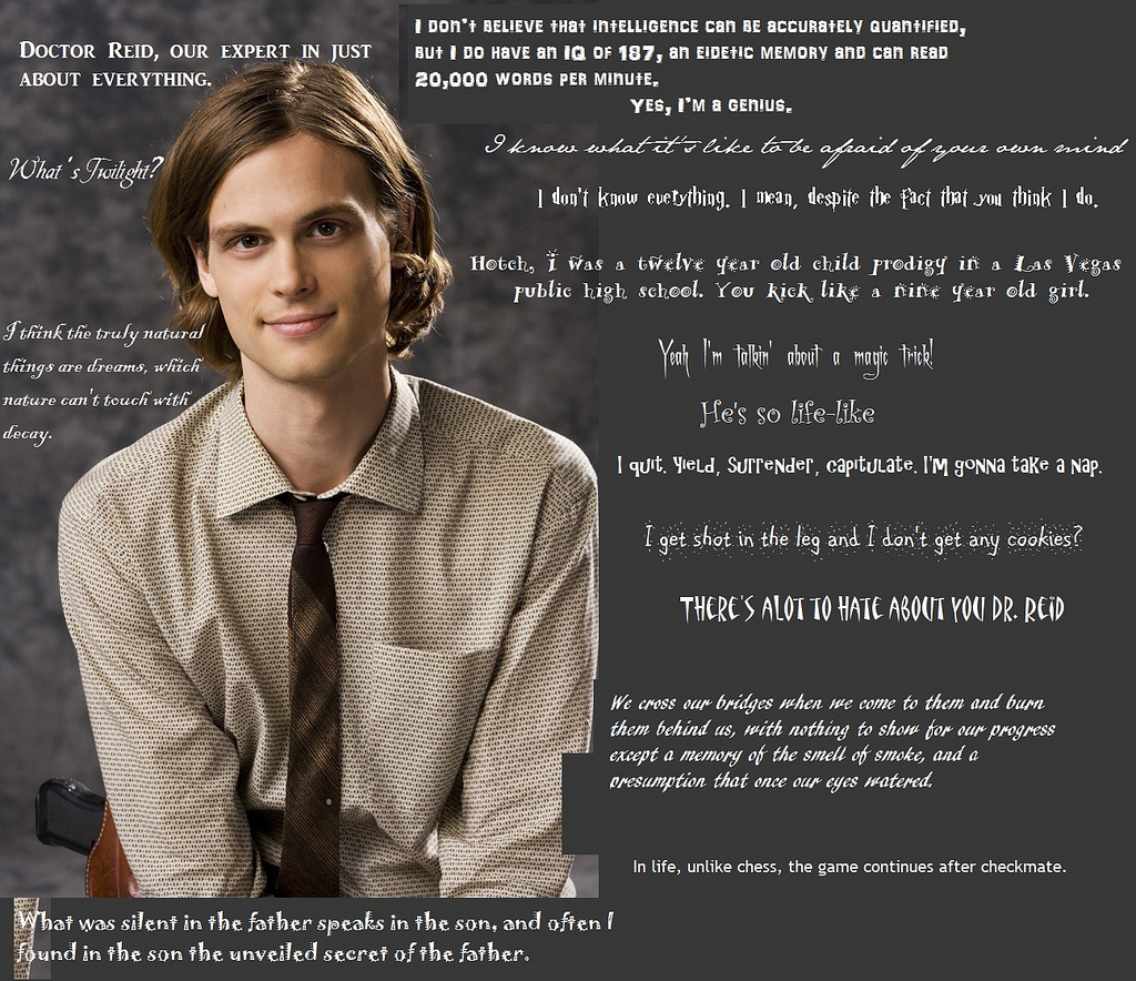 Spencer Reid Quotes Criminal Minds Photo 11910912 Fanpop - Dr Spencer Reid Quotes - HD Wallpaper 