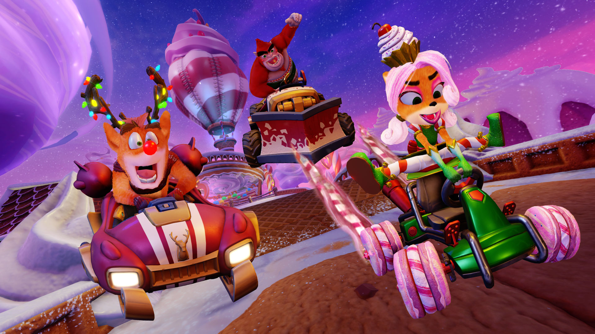 Crash Team Racing Nitro Fueled Winter Festival Grand - HD Wallpaper 