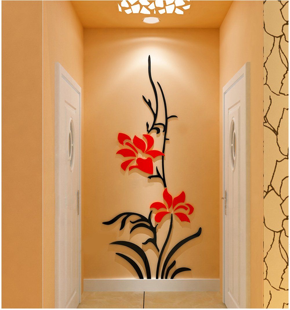 Wall Sticker For Drawing Room Black - HD Wallpaper 