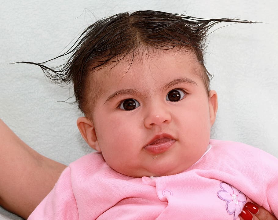 Isabel, Hairstyle, Confused, Bebe, Child, Baby, Young, - Ikat Rambut Buat Baby - HD Wallpaper 