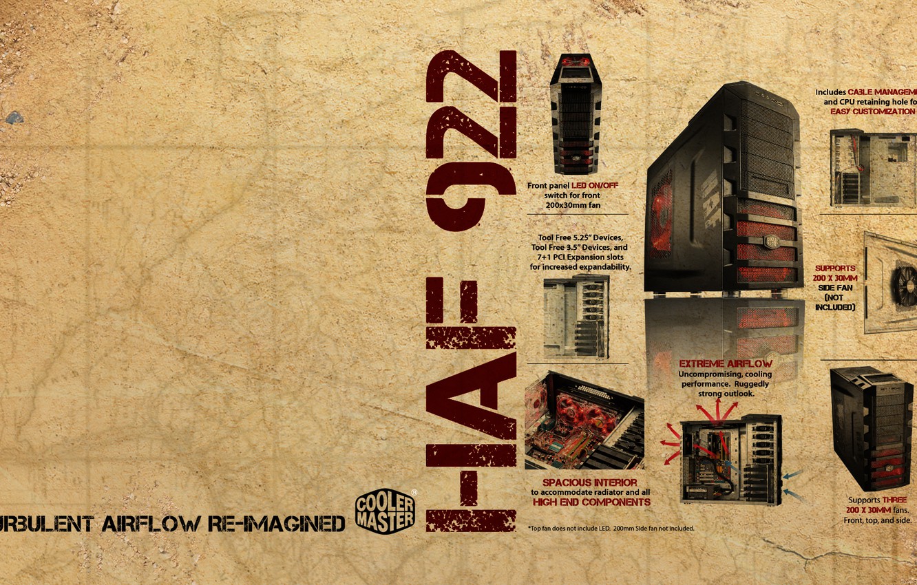 Photo Wallpaper Red, Logo, Cooler Master, Metal Cabinet - Cooler Master Fan - HD Wallpaper 