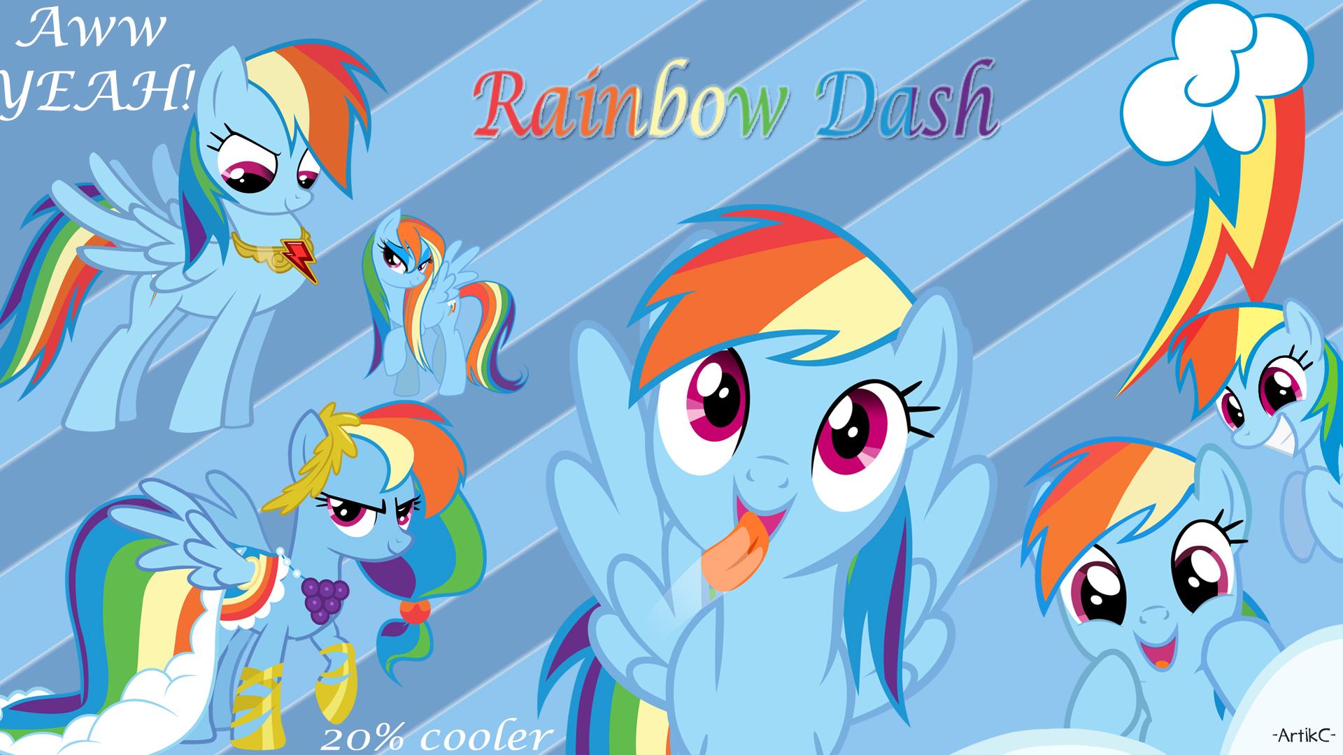 Aww Veah Rambow Dash 20% - Rainbow Dash Wallpaper My Little Pony - HD Wallpaper 