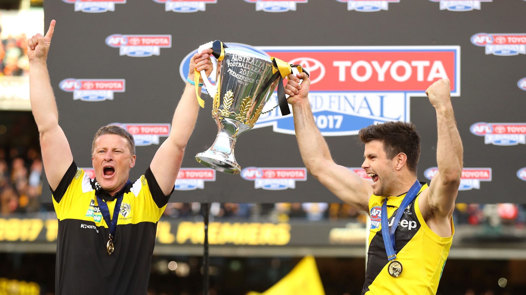 Afl 2017 Toyota Afl Grand Final - Trent Cotchin Damien Hardwick - HD Wallpaper 