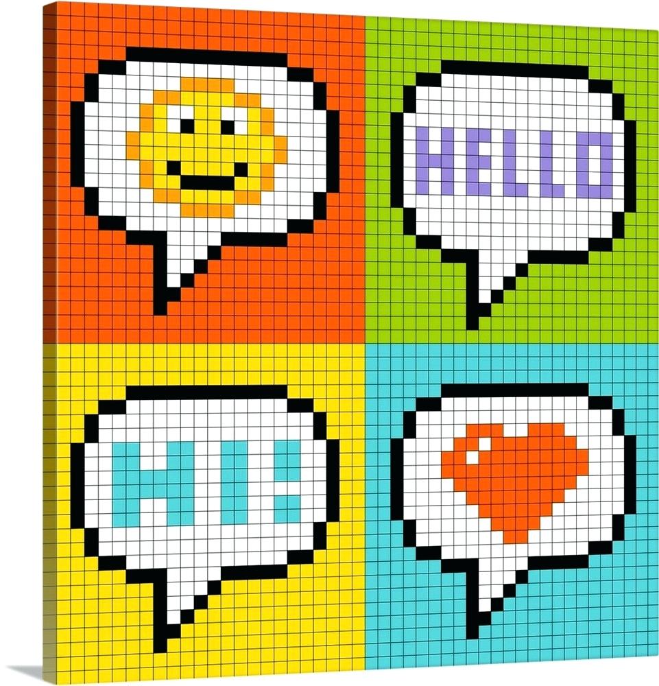 Pixel Art Wall 8 Bit Chat Icons Pixel Art Pixel Art - Cute Pixel Art Heart - HD Wallpaper 