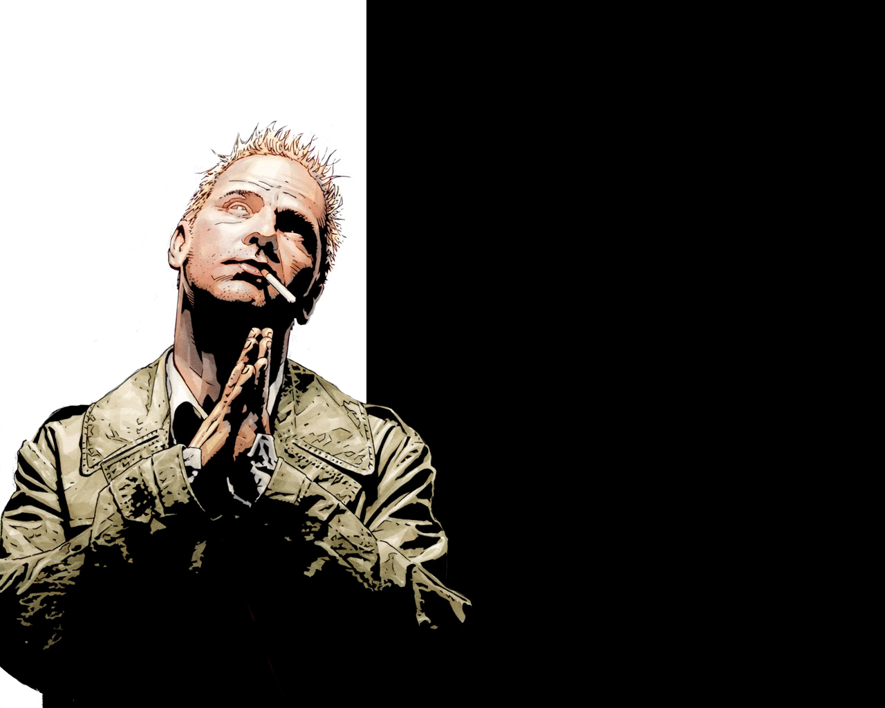 Hellblazer Hd Wallpapers, Desktop Wallpaper - John Constantine Praying - HD Wallpaper 