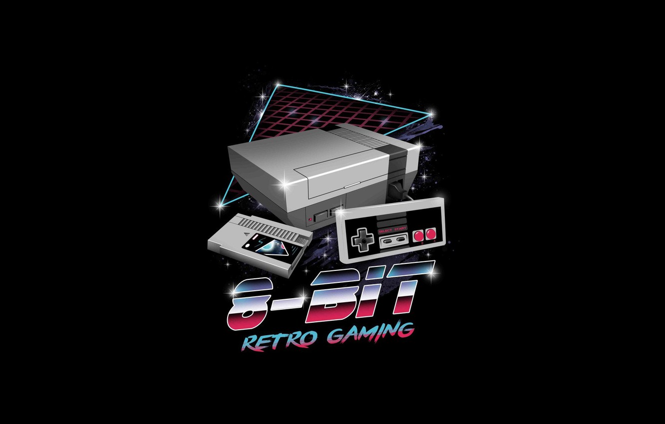 Photo Wallpaper Minimalism, Retro, Style, Background, - 8 Bit Games T Shirt - HD Wallpaper 