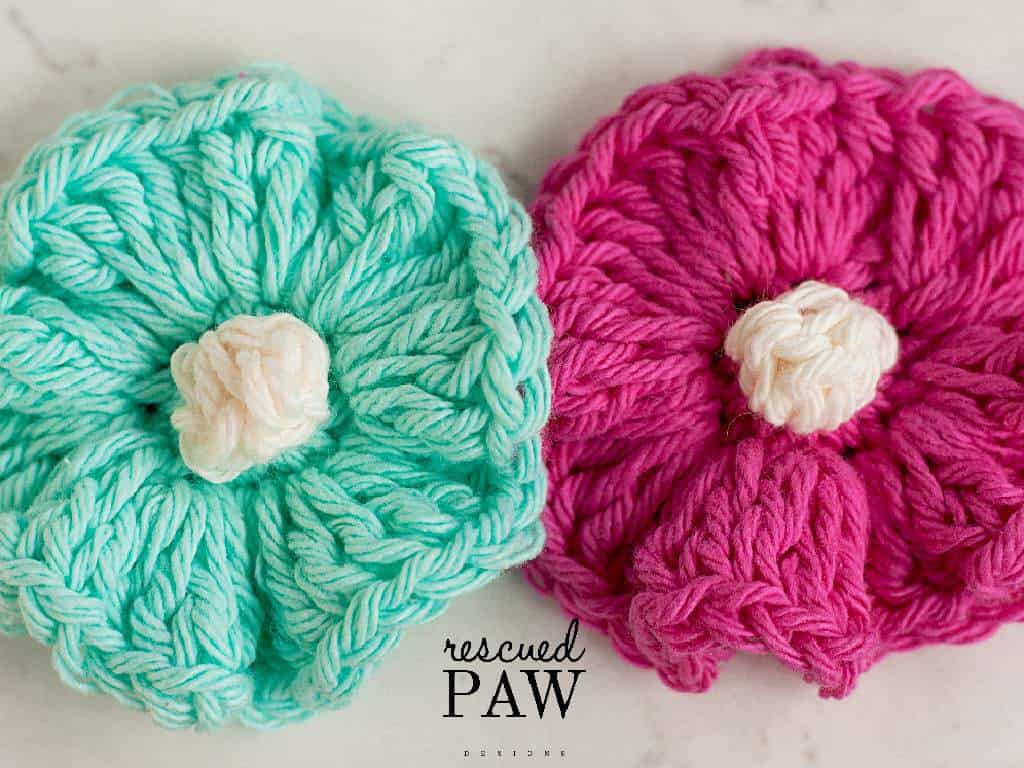 Rippling Crochet Flower By Rescued Paw Designs - Crochet - HD Wallpaper 