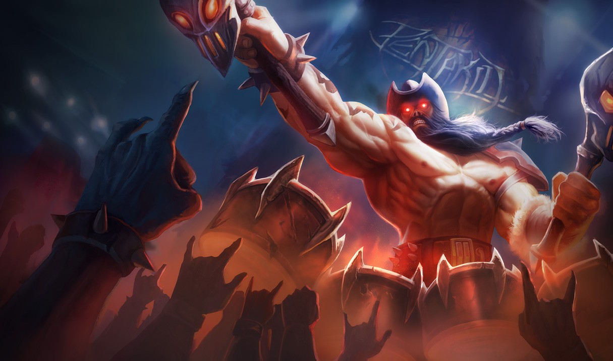 Wallpaper - Pentakill Olaf Skin - HD Wallpaper 