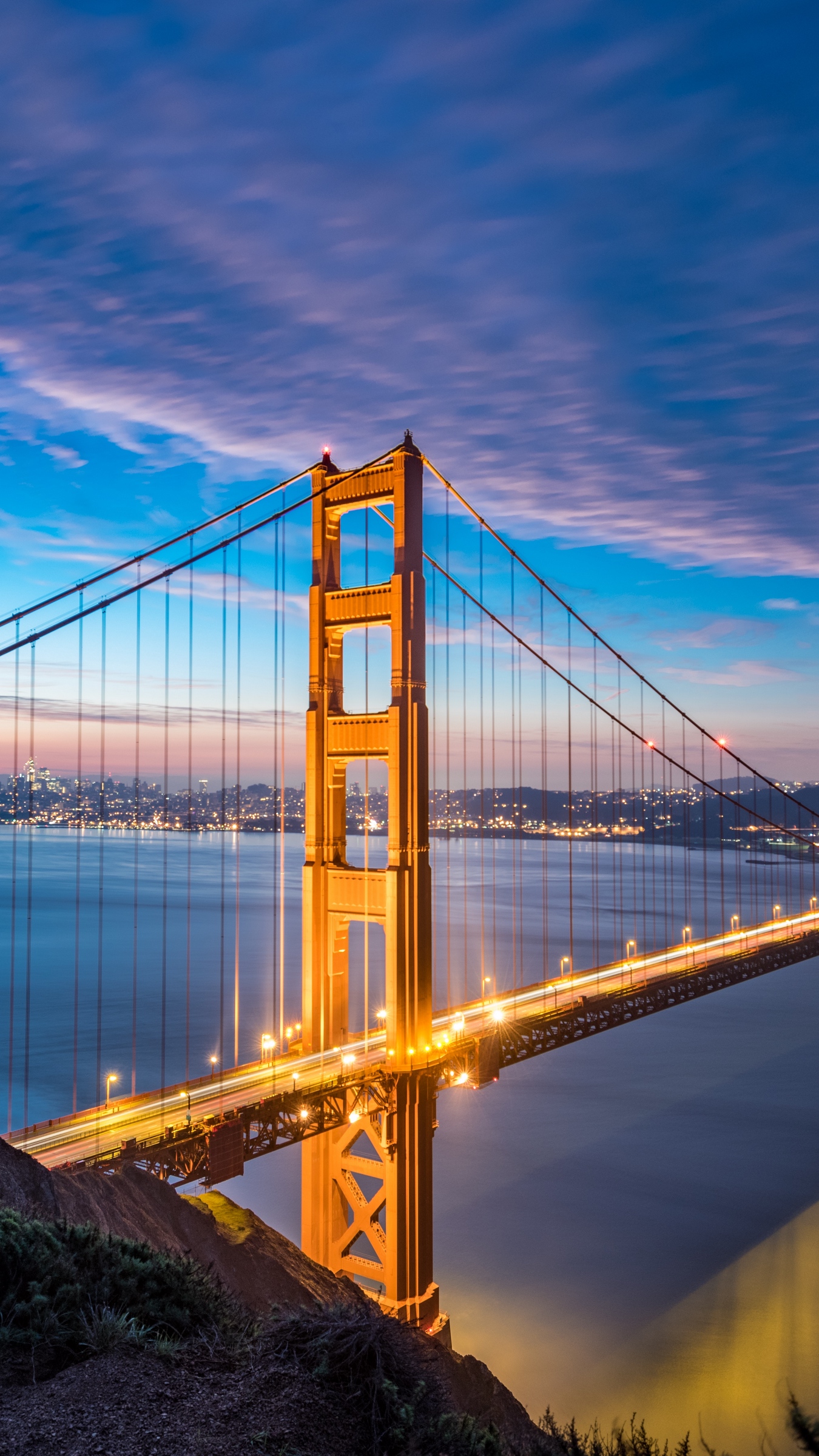 Wallpaper Bridge, Dawn, Strait, Golden Gate, San Francisco - Golden Gate Bridge - HD Wallpaper 