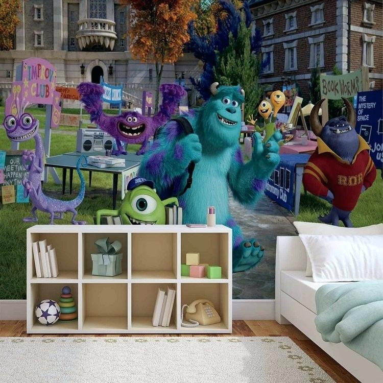 Monsters Inc Wall Art Monsters Inc Wallpaper Mural - Cars Ebay - HD Wallpaper 