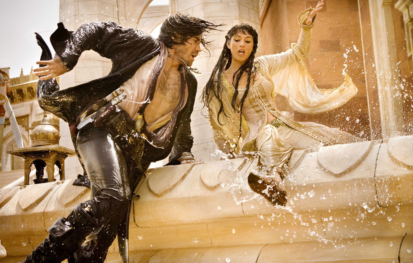 Photo Wallpaper Gemma Arterton, Jake Gyllenhaal, Prince - Prince Of Persia Movie - HD Wallpaper 