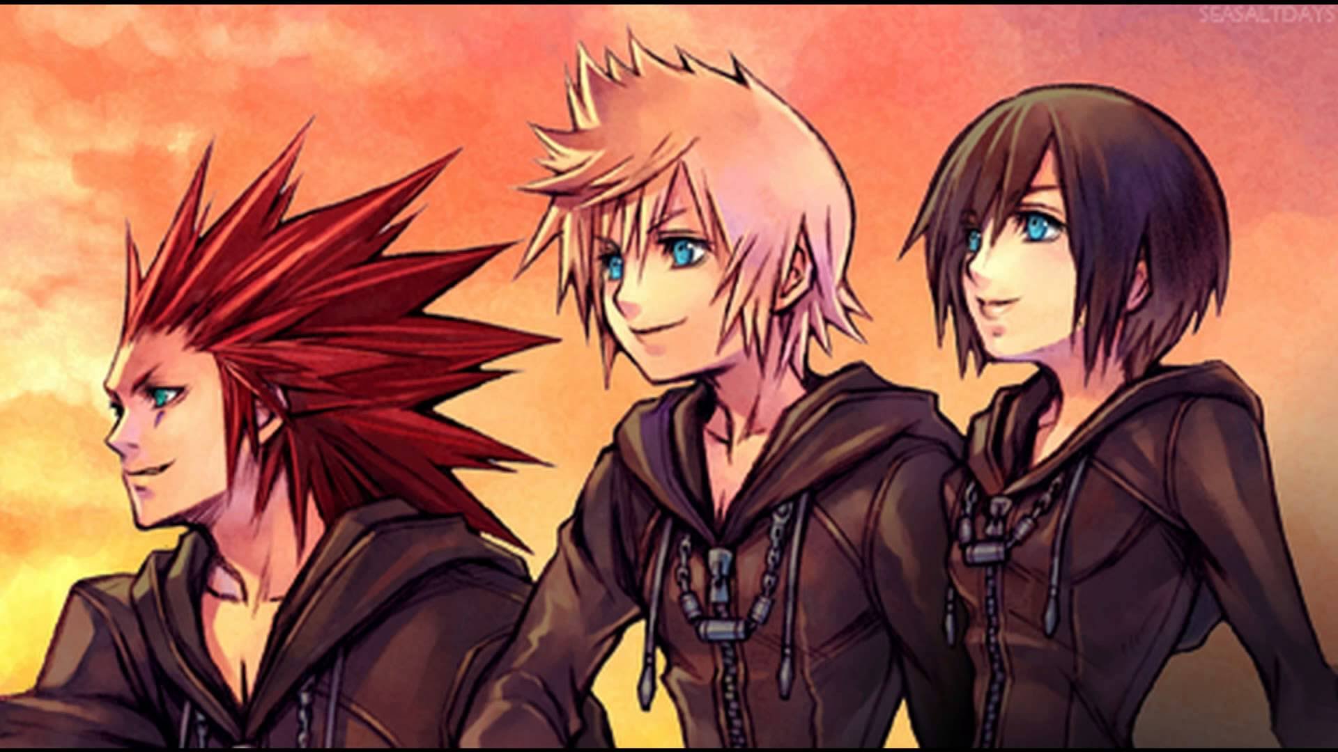 Kingdom Hearts Roxas Axel And Xion - HD Wallpaper 