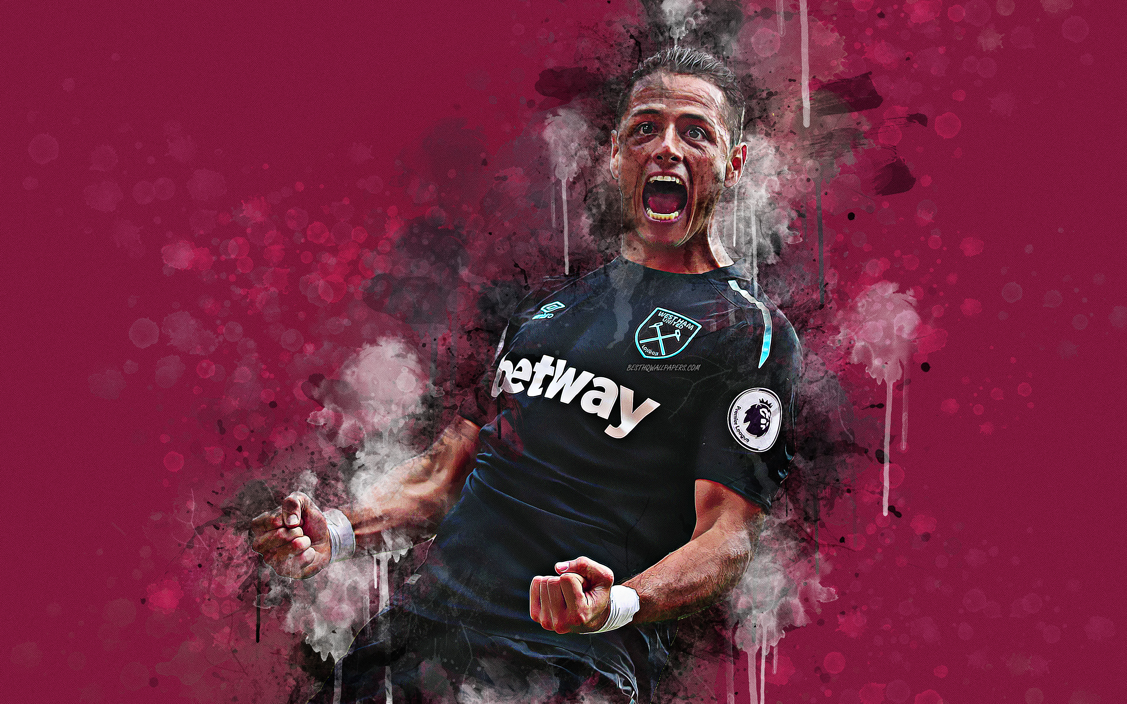 Chicharito, Javier Hernandez Balcazar, 4k, Creative - Player - HD Wallpaper 