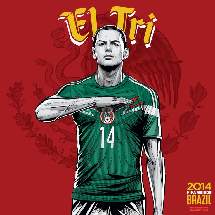 World Cup 2014 Brazil - Mexico Chicharito Soccer Wallpaper For Phone - HD Wallpaper 