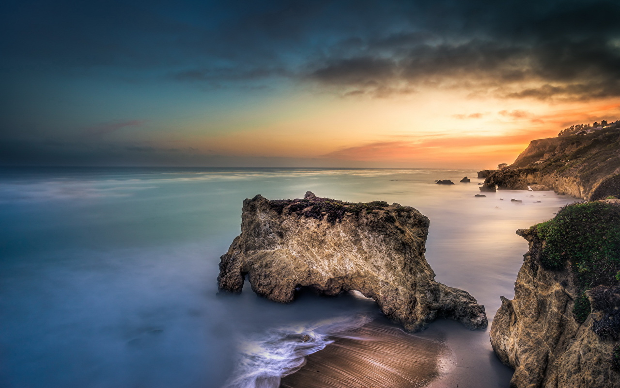 El Matador Beach Long Exposure - HD Wallpaper 