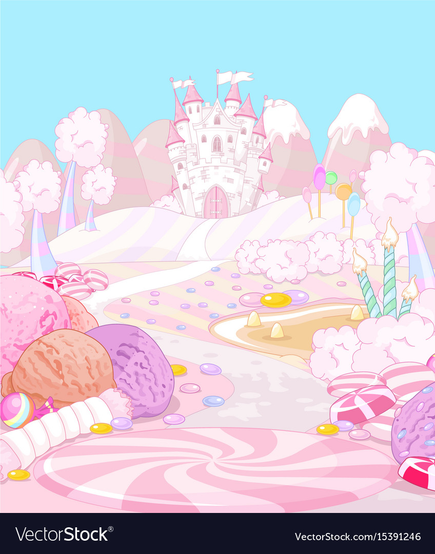 Vector Candy Land - HD Wallpaper 