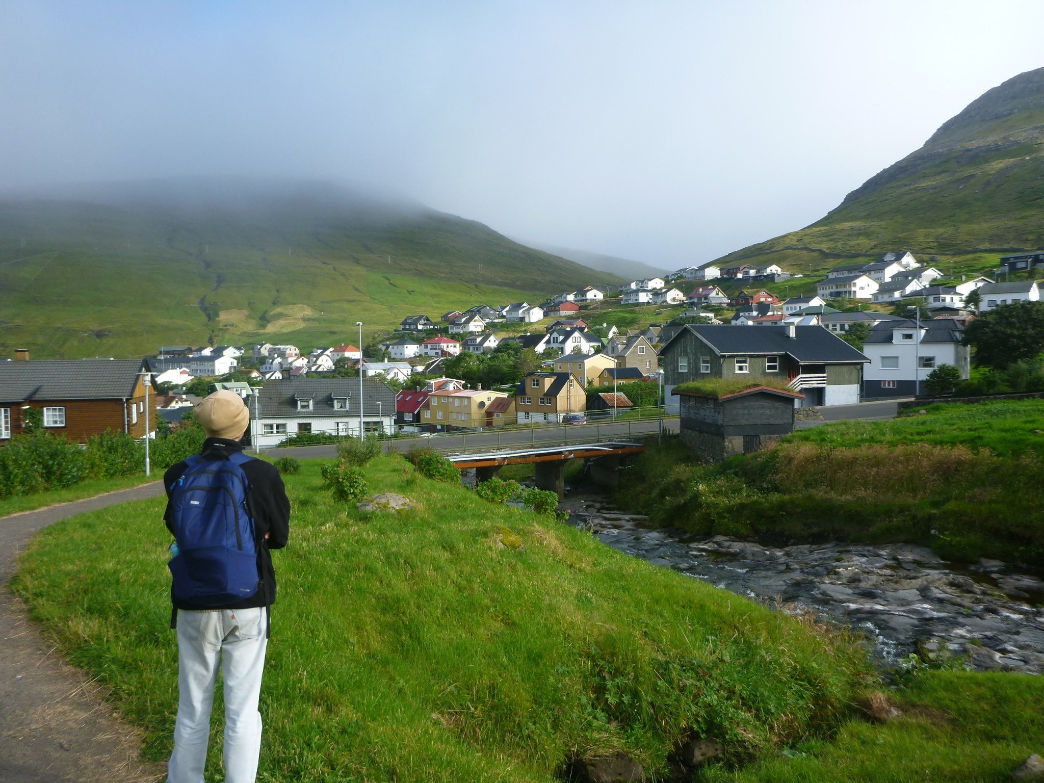 Backpacking In Sorvagur - Island Of Vagar Faroe Islands - HD Wallpaper 