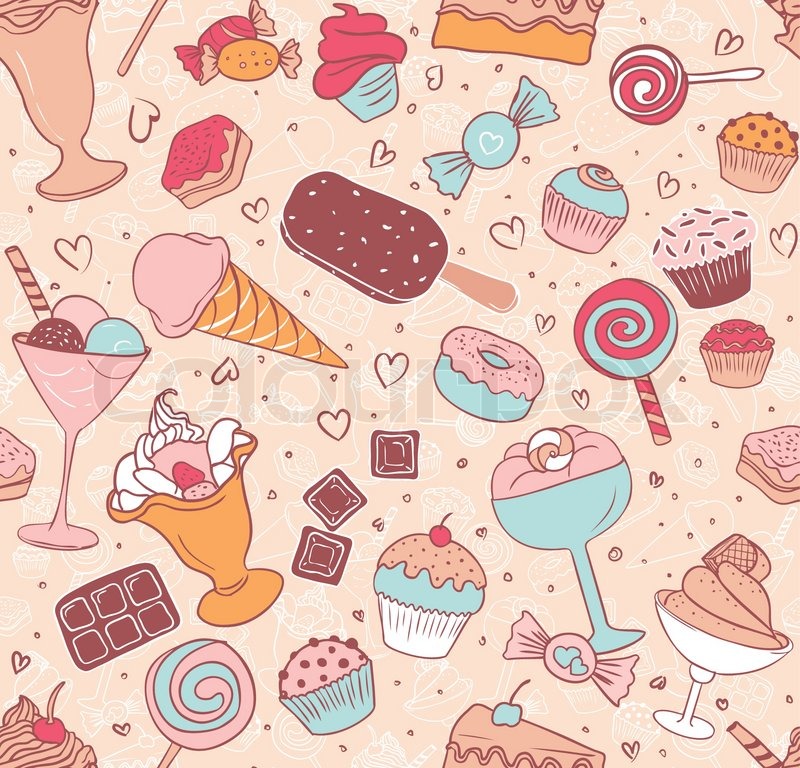 Candy Pattern - HD Wallpaper 