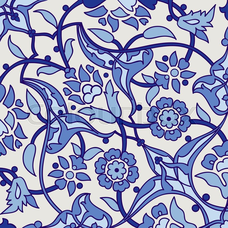 Ornamental Paisley Arabesque Floral Pattern - HD Wallpaper 