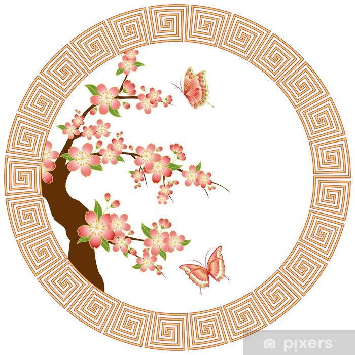 Cherry Blossom Cny Background - HD Wallpaper 