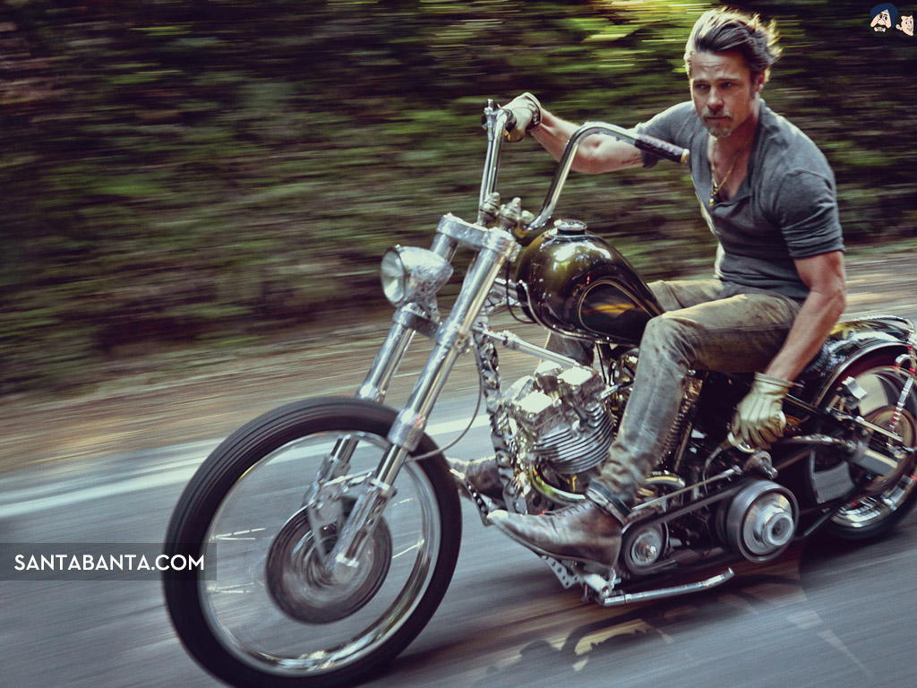 Brad Pitt Wallpaper - Brad Pitt Moto - HD Wallpaper 
