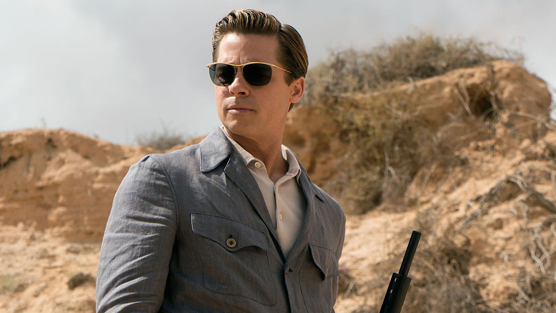 Brad Pitt Wear Sungalsses Actors Hd Wallpapers - Brad Pitt Allied Style - HD Wallpaper 