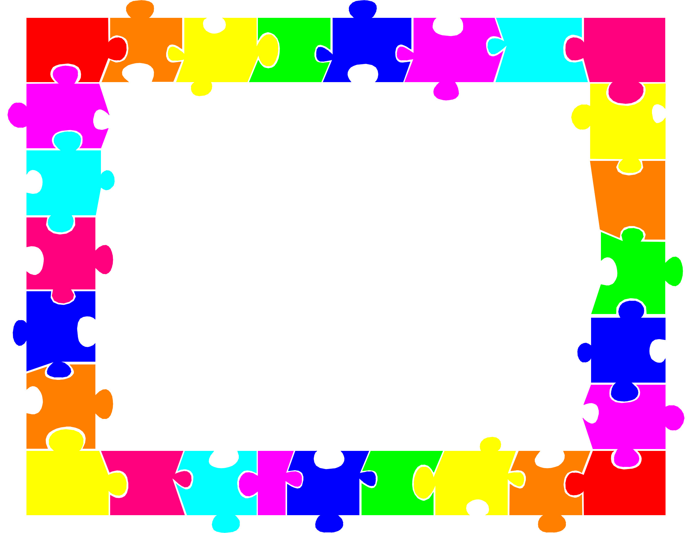 Autism Puzzle Piece Clip Art Banner Library Autism - HD Wallpaper 