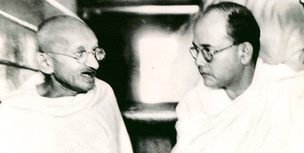 Subhash Chandra Bose And Gandhiji - HD Wallpaper 