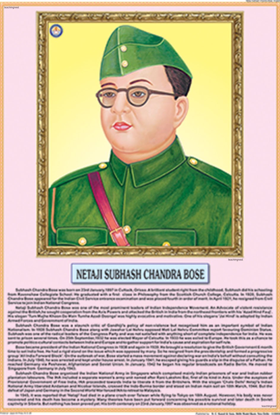 Information Of Subhash Chandra Bose - HD Wallpaper 