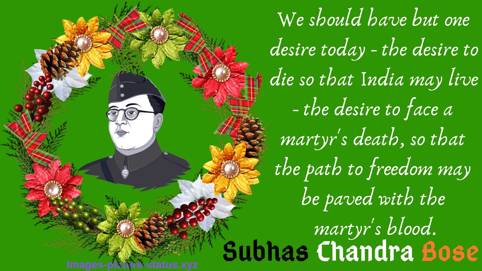 Subhash Chandra Bose, Subhash Chandra Bose Quotes In - Subhash Chandra Bose Jayanti Hd - HD Wallpaper 