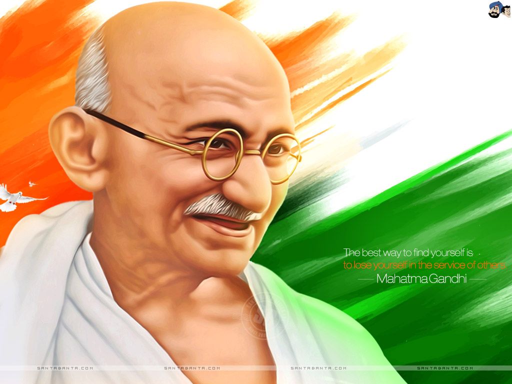 Mahatma Gandhi - HD Wallpaper 