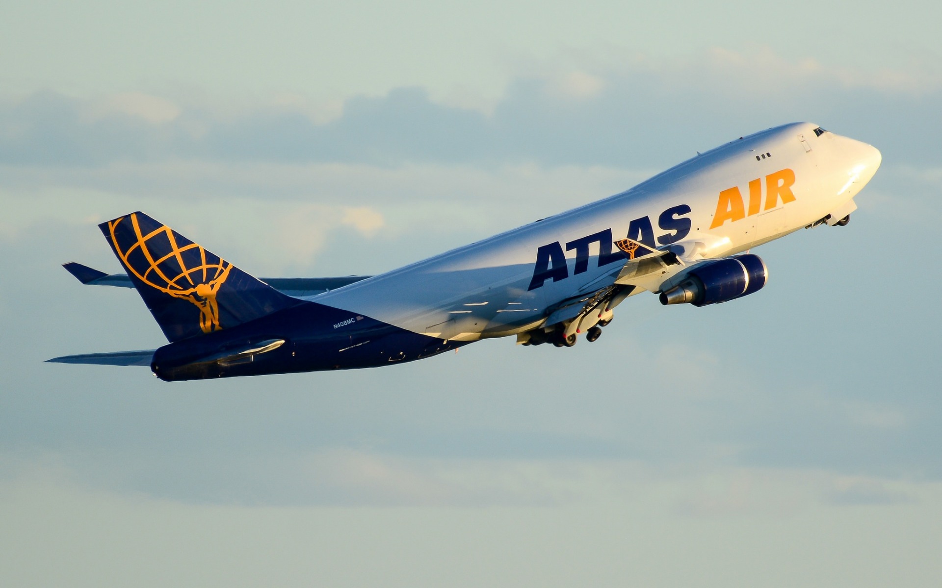 Boeing 747-400f, Large Passenger Plane, Air Travel, - Atlas Air Hd - HD Wallpaper 
