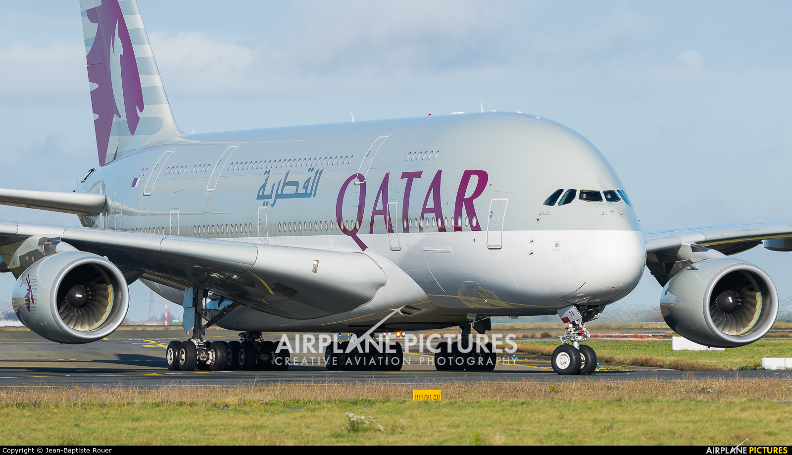 Qatar Airways A7-apa Aircraft At Paris - Qatar Airways A380 Wallpaper Hd - HD Wallpaper 