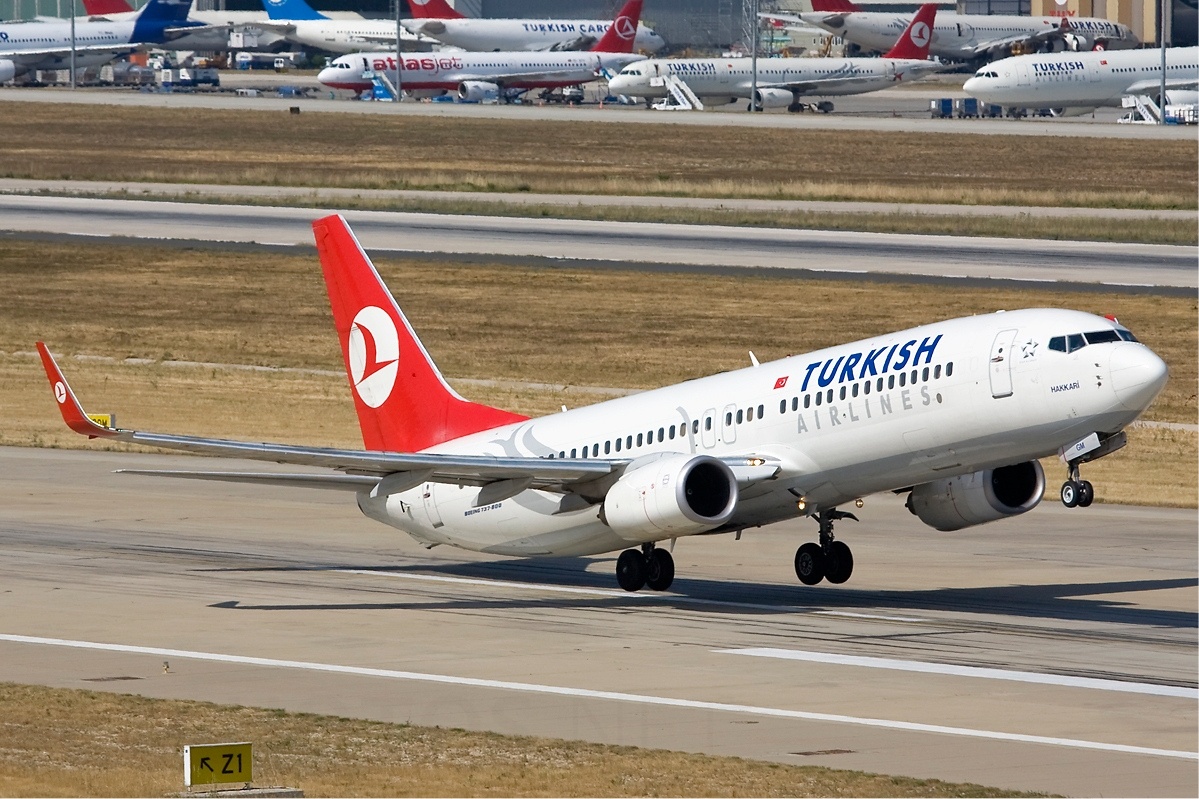 Boeing 737-800 Of Turkish Airlines - Turkish Boeing 737 800 - HD Wallpaper 