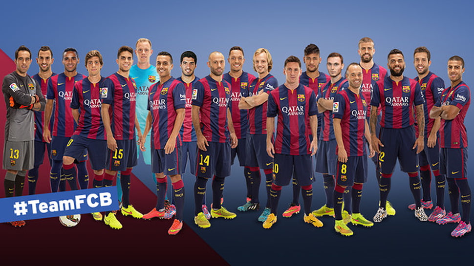 Fc Barcelona Qatar Airways Team Hd Wallpaper Barcelona 970x546 Wallpaper Teahub Io