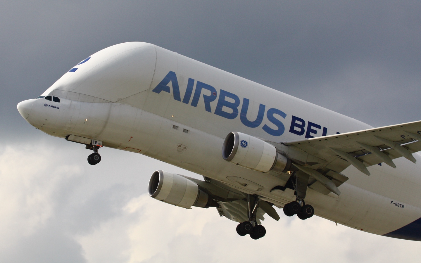 Wallpaper Airbus, A 300, 605 St, Beluga, Plane, Sky - Airbus Beluga - HD Wallpaper 